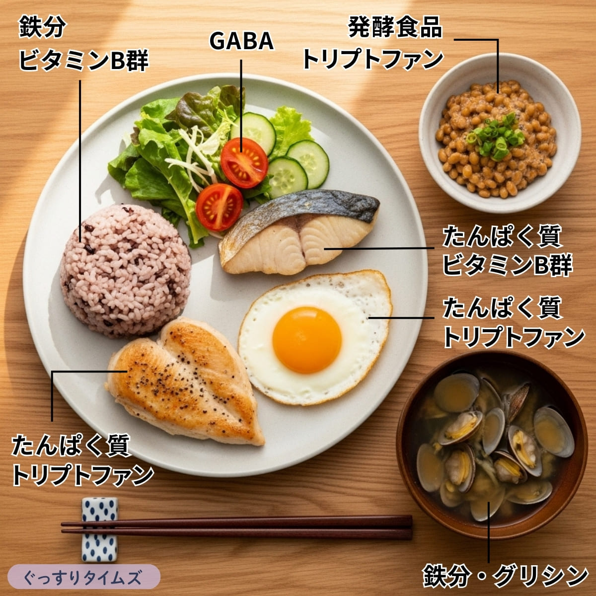 眠くならない体づくりに必要な食べ物は？