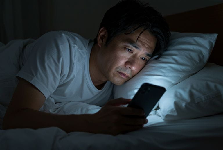 寝つきを良くするために寝る前はスマホを見ない