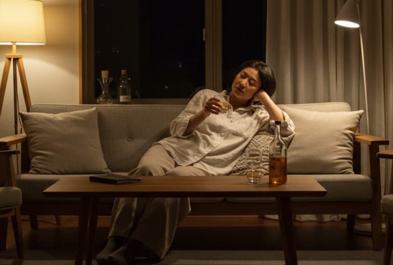 お酒を飲んで寝る習慣でアルコール依存症のリスク
